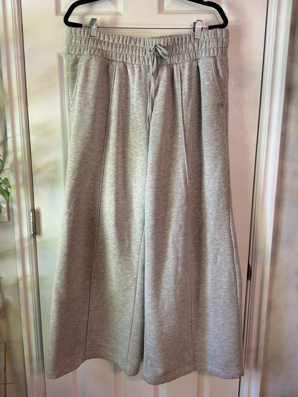 Blogilates Light Gray Wide Leg Sweatpants